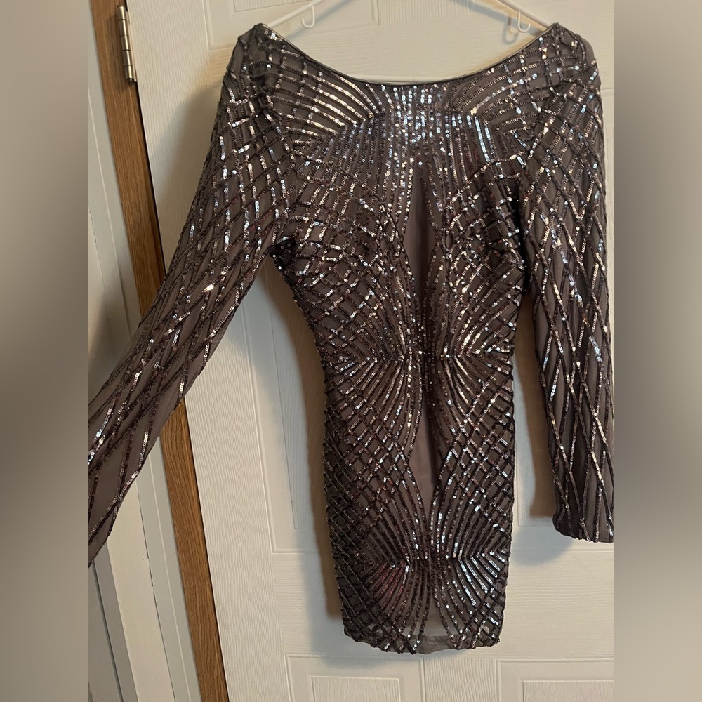 Small grey formal dress